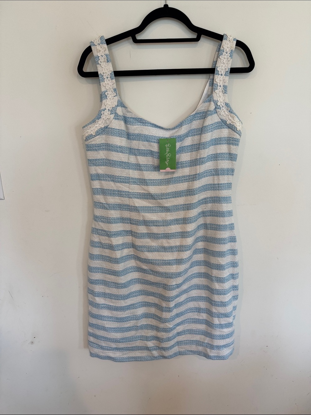 Lilly Pulitzer Blue and White Striped Mini Dress